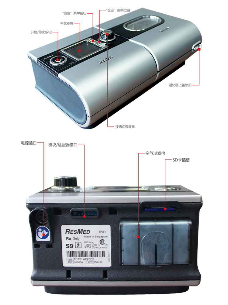 云南瑞思迈呼吸机型号